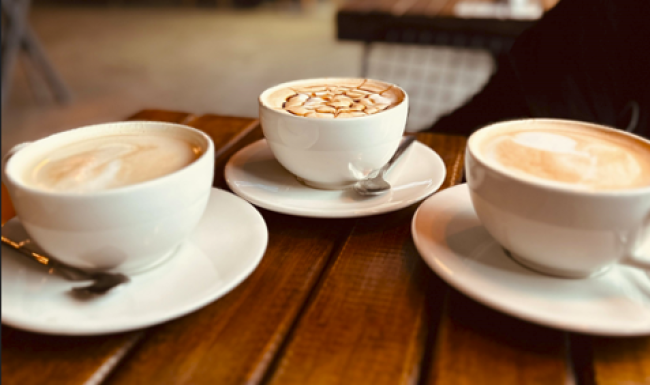 All the comforts of luxury living coffee cups on table